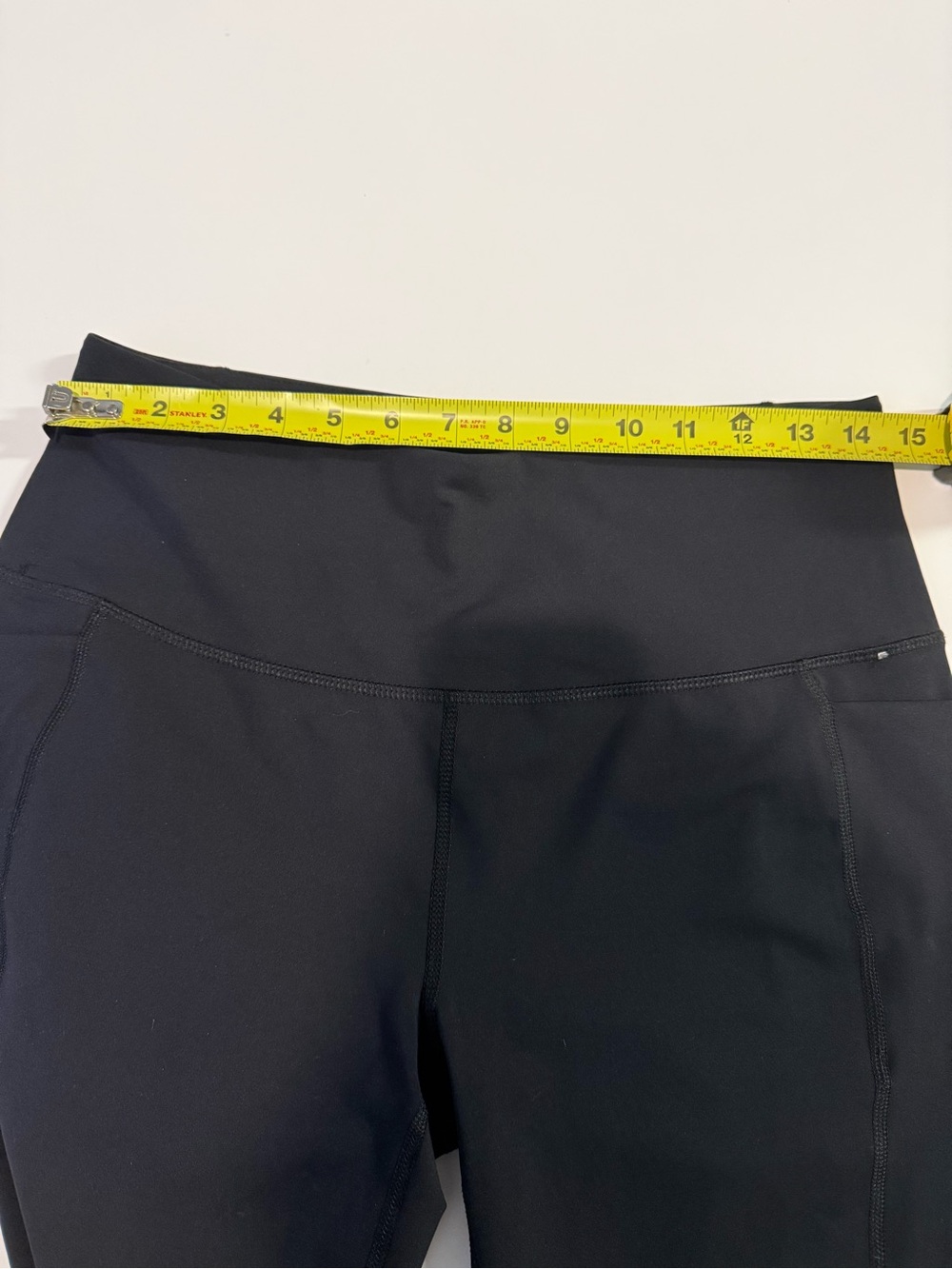 Spyder Black Performance Leggings with Pockets and Subtle Red Accent - Picture 3 of 6